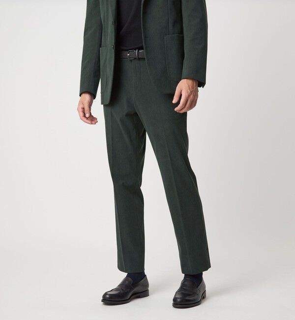 UNITED ARROWS green label relaxing「A+ コーデュロイ スタンダード イージー スラックス -ウォッシャブル・ストレッチ-」|スラックス|DK.GREEN