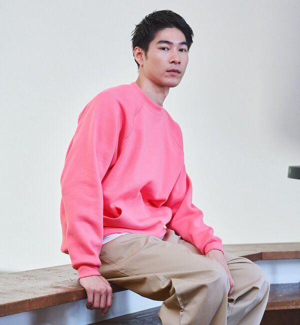 UNITED ARROWS green label relaxing「【別注/WEB限定】＜3/2 WORKS＞GLR ヴィンテージライク 長袖 スウェット」|スウェット・ジャージ|PINK