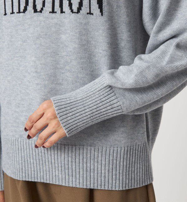 UNITED ARROWS green label relaxing「ロゴ ニット プルオーバー ウォッシャブル」|ニット・セーター|