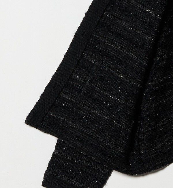 UNITED ARROWS green label relaxing「ミックスツイードライク ノーカラー ニット カーディガン」|カーディガン|