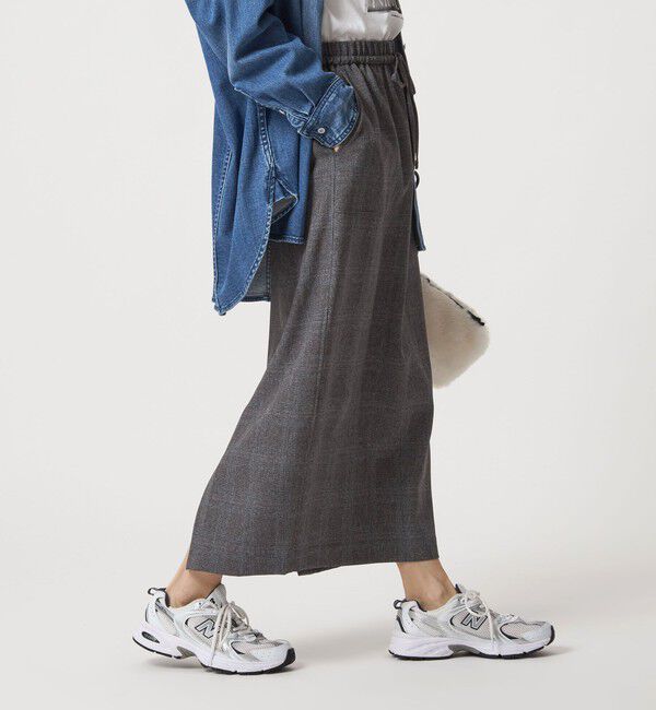 UNITED ARROWS green label relaxing「［size SHORTあり］ツイードライク スカート マシンウォッシャブル 帯電防止」|タイト|