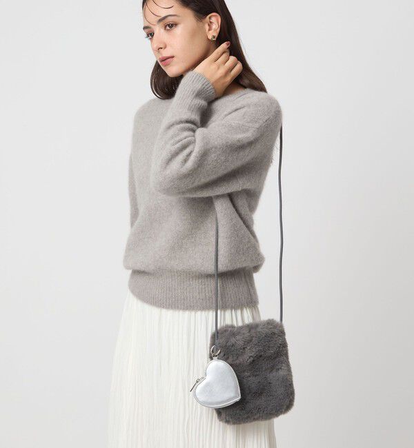 UNITED ARROWS green label relaxing「ファーショルダーバッグ ハートチャーム付き」|ショルダー・メッセンジャー|