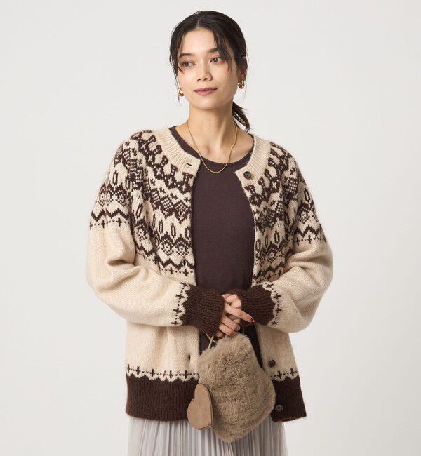 UNITED ARROWS green label relaxing「ノルディック ジャガード カーディガン」|カーディガン|