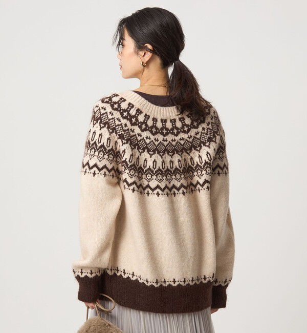 UNITED ARROWS green label relaxing「ノルディック ジャガード カーディガン」|カーディガン|