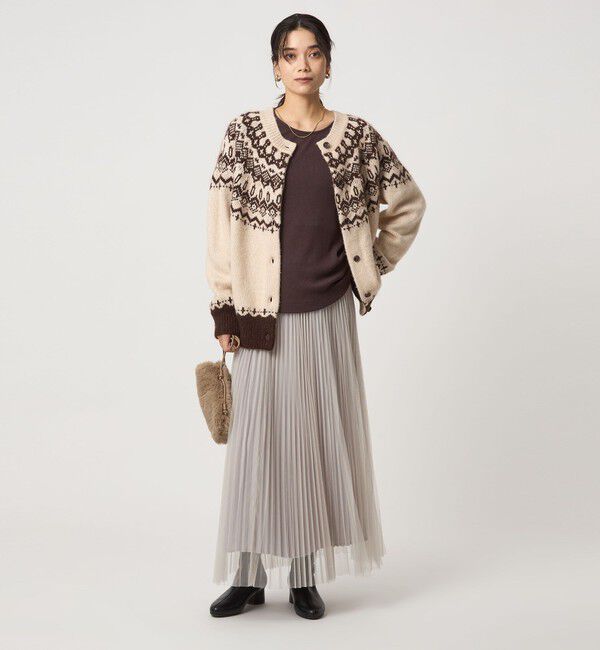 UNITED ARROWS green label relaxing「ノルディック ジャガード カーディガン」|カーディガン|