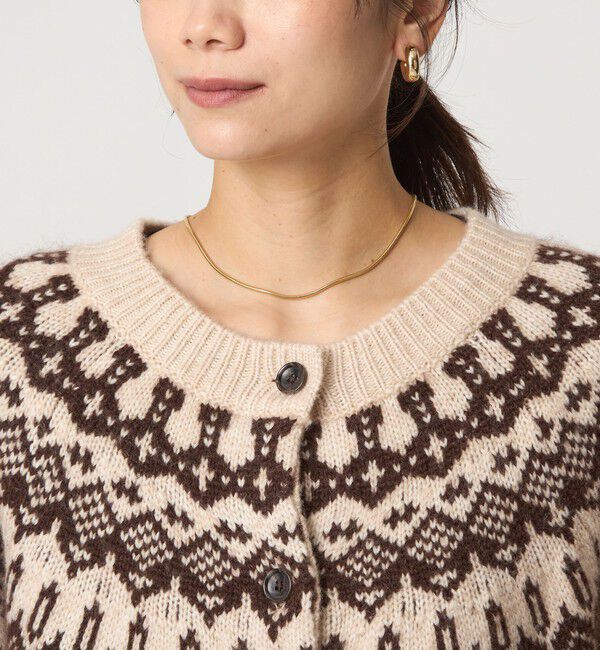 UNITED ARROWS green label relaxing「ノルディック ジャガード カーディガン」|カーディガン|