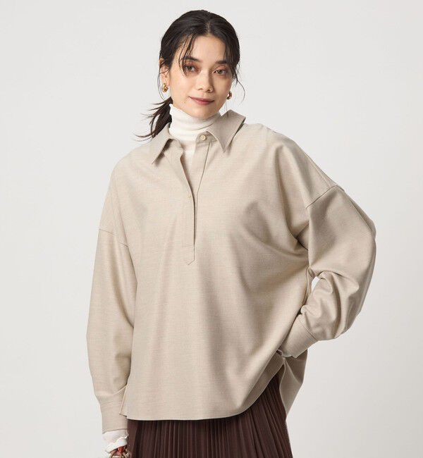 UNITED ARROWS green label relaxing「ウラキモウ シャツ マシンウォッシャブル ストレッチ 帯電防止」|シャツ・ブラウス|NATURAL