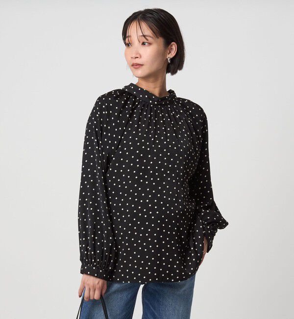 UNITED ARROWS green label relaxing「2WAY ドット ボウタイ ブラウス」|シャツ・ブラウス|