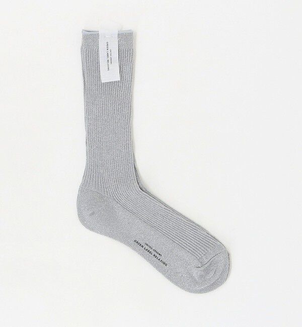 UNITED ARROWS green label relaxing「ラメ リブソックス / 靴下」|ソックス|SILVER
