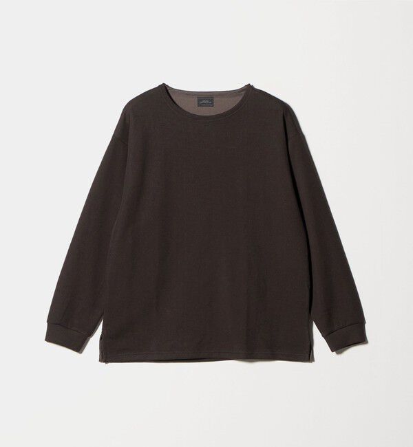 UNITED ARROWS green label relaxing「ハーフゲージ ダブルフェイス ノーカラー カットソー」|Tシャツ・カットソー|