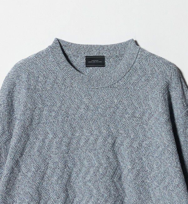 UNITED ARROWS green label relaxing「ジグザグ ミックス クルーネック ニット」|ニット・セーター|