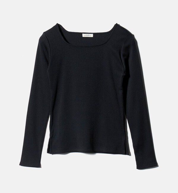 UNITED ARROWS green label relaxing「ブライトリブ スクエアネック ロングスリーブ カットソー 制菌」|Tシャツ・カットソー|