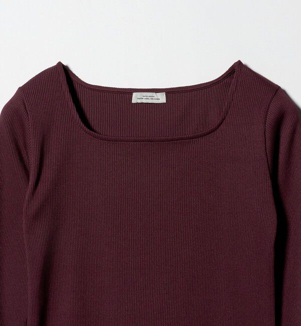 UNITED ARROWS green label relaxing「ブライトリブ スクエアネック ロングスリーブ カットソー 制菌」|Tシャツ・カットソー|