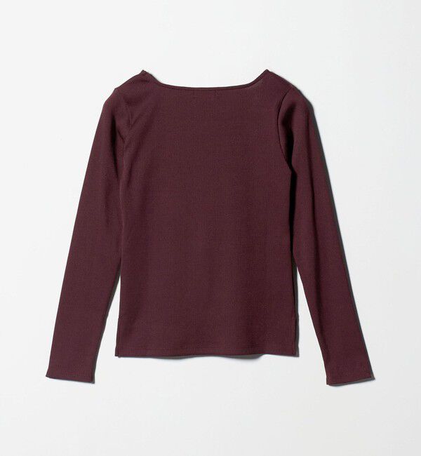 UNITED ARROWS green label relaxing「ブライトリブ スクエアネック ロングスリーブ カットソー 制菌」|Tシャツ・カットソー|