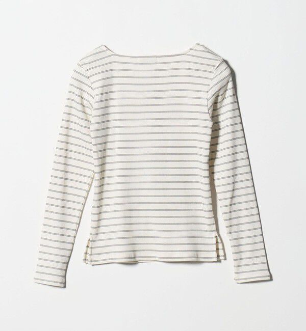 UNITED ARROWS green label relaxing「ブライトリブ スクエアネック ロングスリーブ カットソー 制菌」|Tシャツ・カットソー|