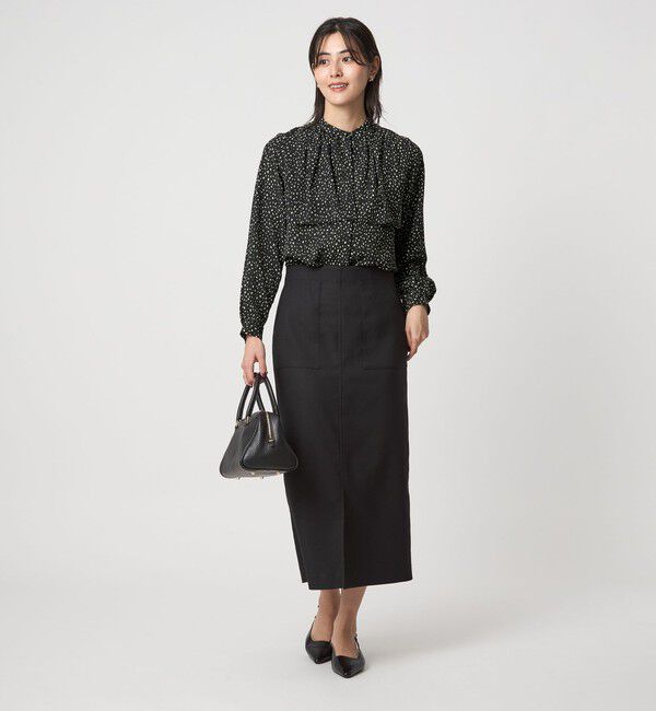 UNITED ARROWS green label relaxing「シアー フロント ヨーク ブラウス マシンウォッシャブル UVカット」|シャツ・ブラウス|