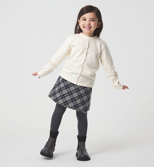UNITED ARROWS green label relaxing「チェック ラップキュロット（ネイビー） / キッズ  100cm-160cm」|その他|