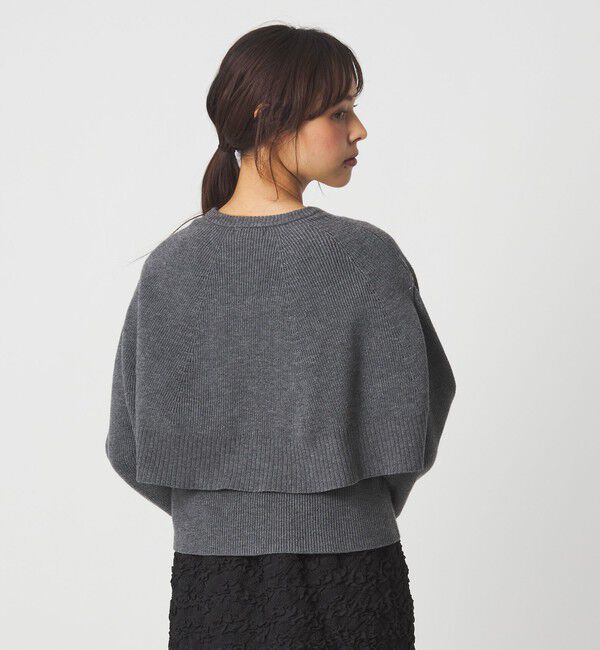 EMMEL REFINES「＜EMMEL REFINES＞EM HW ケープボタン 3WAY ニット」|ニット・セーター|