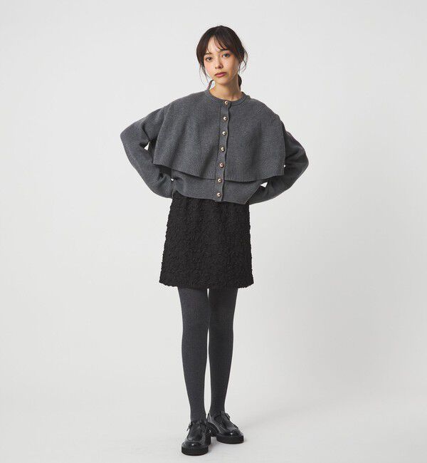 EMMEL REFINES「＜EMMEL REFINES＞EM HW ケープボタン 3WAY ニット」|ニット・セーター|