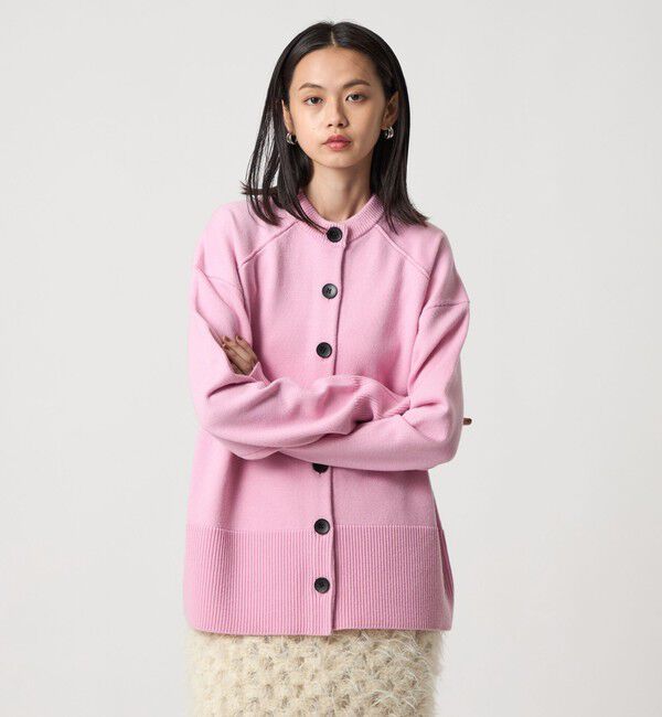 EMMEL REFINES「＜EMMEL REFINES＞EM HW ルーズ 2WAY ニット プルオーバー＆カーディガン」|カーディガン|