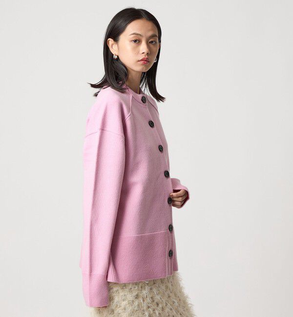 EMMEL REFINES「＜EMMEL REFINES＞EM HW ルーズ 2WAY ニット プルオーバー＆カーディガン」|カーディガン|