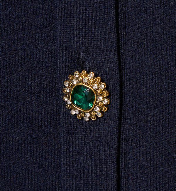 EMMEL REFINES「＜EMMEL REFINES＞EM HW ビジュー ミニ カーディガン」|カーディガン|