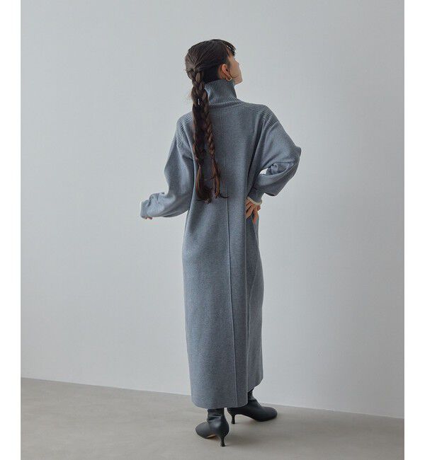 EMMEL REFINES「＜EMMEL REFINES＞EM ハイショクライン タートルニット ワンピース」|ワンピース|