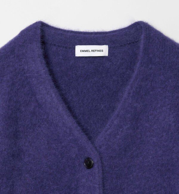 EMMEL REFINES「＜EMMEL REFINES＞EM FOX/W/CA Vネック カーディガン」|カーディガン|