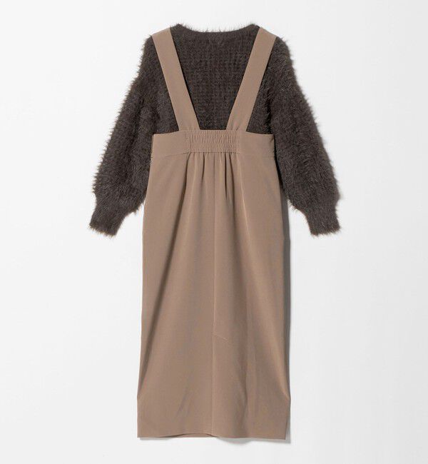 UNITED ARROWS green label relaxing「フェザー ニット プルオーバー &times; ジャンスパースカート セット」|ジャンパースカート|