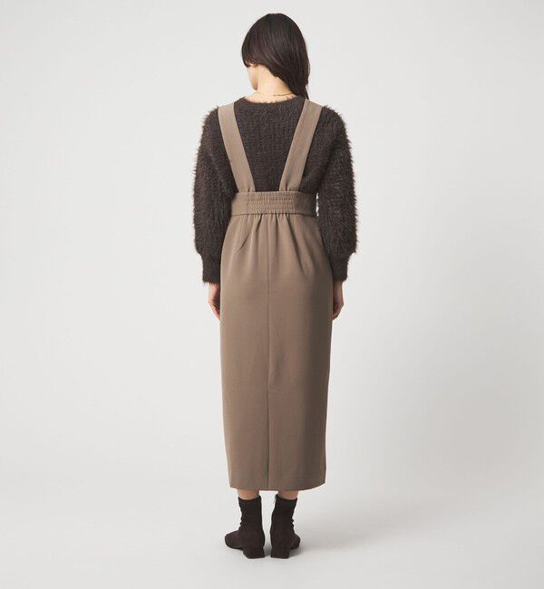 UNITED ARROWS green label relaxing「フェザー ニット プルオーバー &times; ジャンスパースカート セット」|ジャンパースカート|