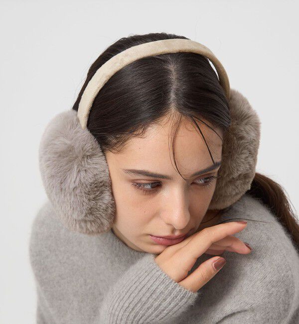 UNITED ARROWS green label relaxing「フェイクファー イヤマフ / イヤーマフ」|キャップ・キャスケット|