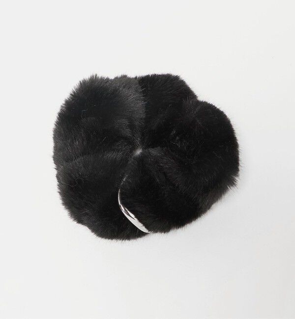 UNITED ARROWS green label relaxing「フェイクファー メタルリング シュシュ」|ヘアゴム・シュシュ|