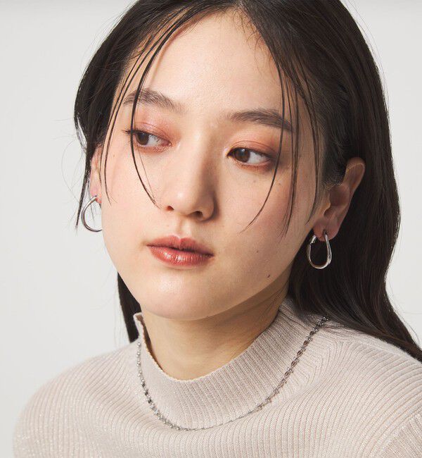 UNITED ARROWS green label relaxing「ドロップフープ ウェーブ イヤリング」|イヤリング|