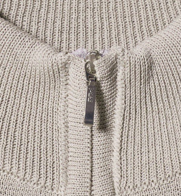 UNITED ARROWS green label relaxing「＜gim＞25F H/MLN ハーフジップ プルオーバー ニット -ウォッシャブル-」|ニット・セーター|
