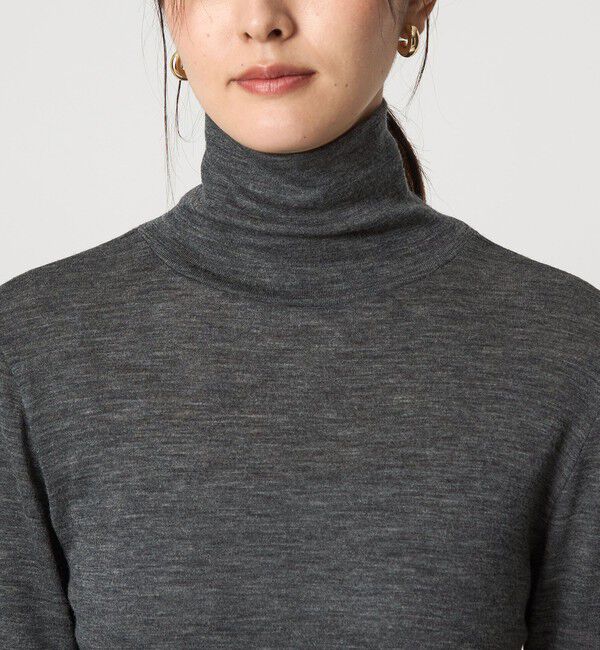 UNITED ARROWS green label relaxing「ウール フライス タートルネック カットソー ウォッシャブル」|Tシャツ・カットソー|