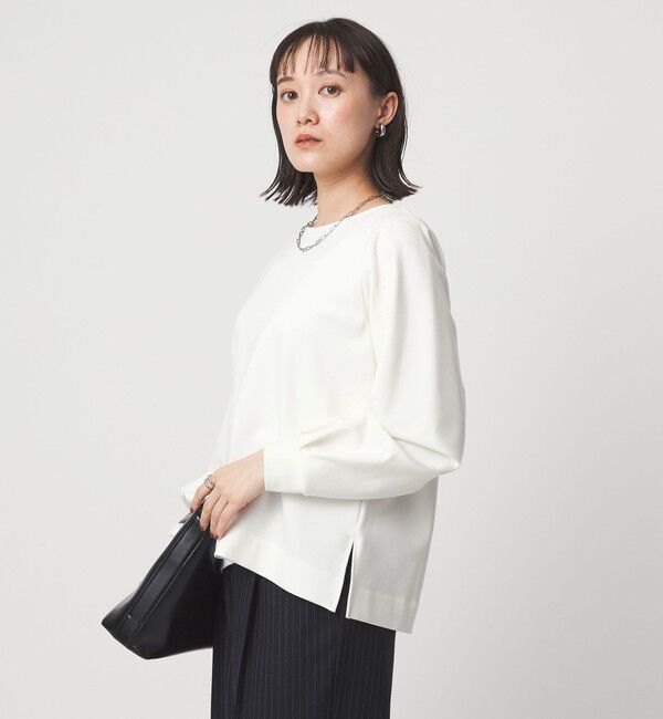 UNITED ARROWS green label relaxing「ポンチ ボリューム スリーブ プルオーバー カットソー」|Tシャツ・カットソー|