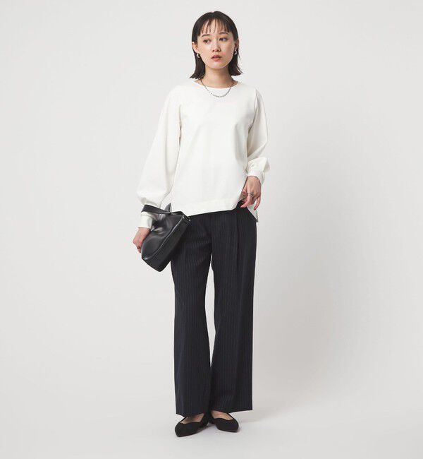 UNITED ARROWS green label relaxing「ポンチ ボリューム スリーブ プルオーバー カットソー」|Tシャツ・カットソー|