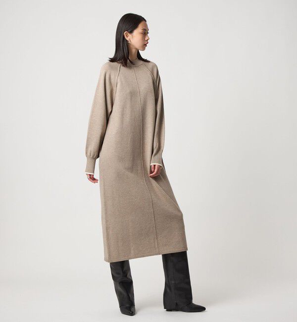 EMMEL REFINES「＜EMMEL REFINES＞EM ハイショク ニット ロング ワンピース」|ワンピース|