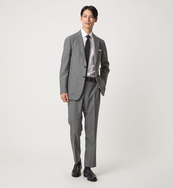 UNITED ARROWS green label relaxing「A+ TWPU ホームスパン スタンダード イージー スラックス -ウォッシャブル・ストレッチ-」|スラックス|
