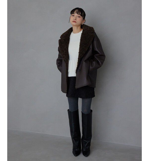 EMMEL REFINES「＜EMMEL REFINES＞EM リバーシブル フェイクムートン コート」|その他|