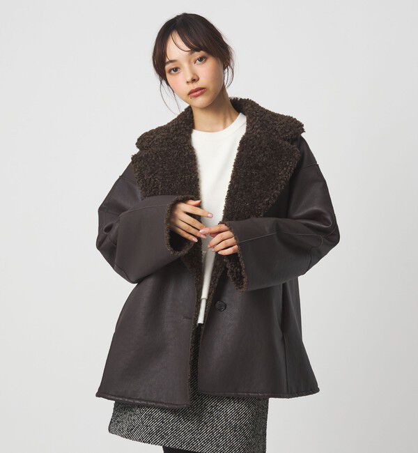 EMMEL REFINES「＜EMMEL REFINES＞EM リバーシブル フェイクムートン コート」|その他|
