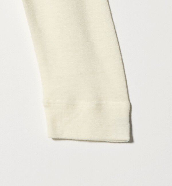 UNITED ARROWS green label relaxing「ウール フライス タートルネック カットソー オフホワイト ライトブルー ウォッシャブル」|Tシャツ・カットソー|