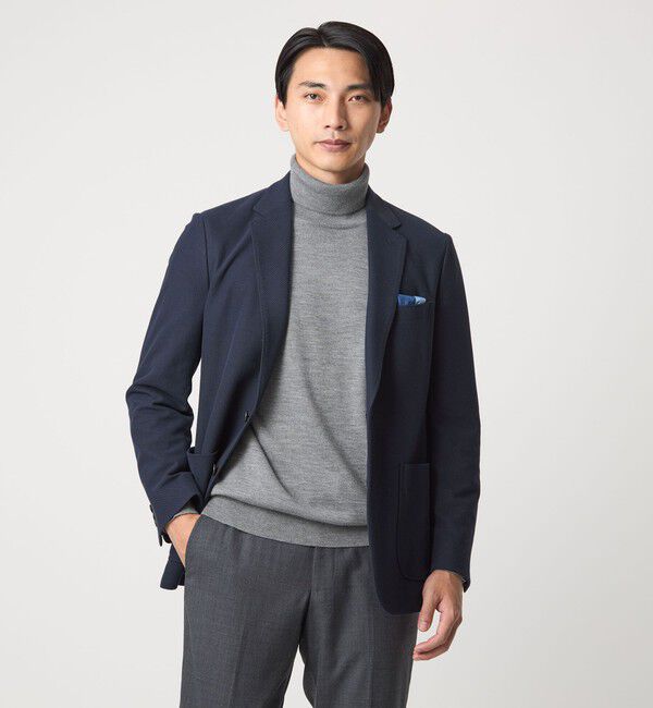 UNITED ARROWS green label relaxing「Super 120&rsquo;s ハイゲージ タートルネック ニット」|ニット・セーター|