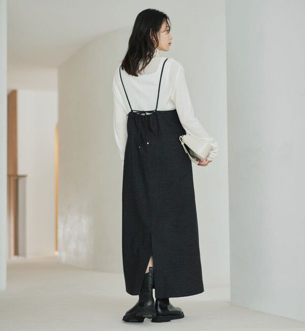 UNITED ARROWS green label relaxing「［size SHORTあり］ライト サキソニー キャミソール ワンピース ウォッシャブル」|ワンピース|DK.GRAY