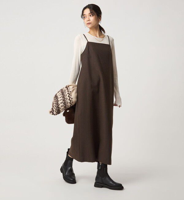 UNITED ARROWS green label relaxing「［size SHORTあり］ライト サキソニー キャミソール ワンピース ウォッシャブル」|ワンピース|