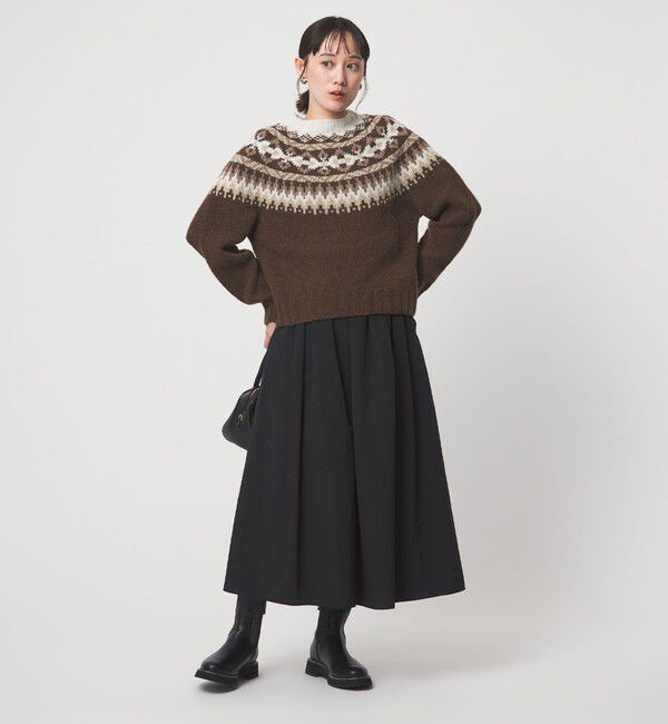 UNITED ARROWS green label relaxing「【別注】＜Harley of Scotland＞ノルディック プルオーバー ニット」|ニット・セーター|