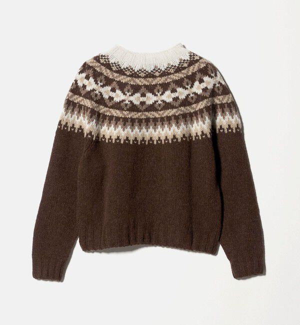 UNITED ARROWS green label relaxing「【別注】＜Harley of Scotland＞ノルディック プルオーバー ニット」|ニット・セーター|