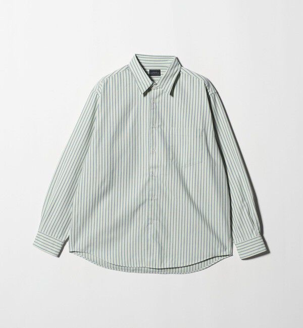 UNITED ARROWS green label relaxing「TRフラノ パターン ジャストルーズ レギュラーカラー シャツ」|シャツ・ブラウス|
