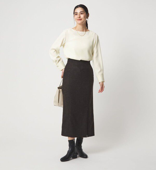 UNITED ARROWS green label relaxing「シンプル クルーネック ブラウス」|シャツ・ブラウス|