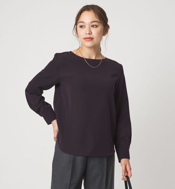 UNITED ARROWS green label relaxing「シンプル クルーネック ブラウス」|シャツ・ブラウス|